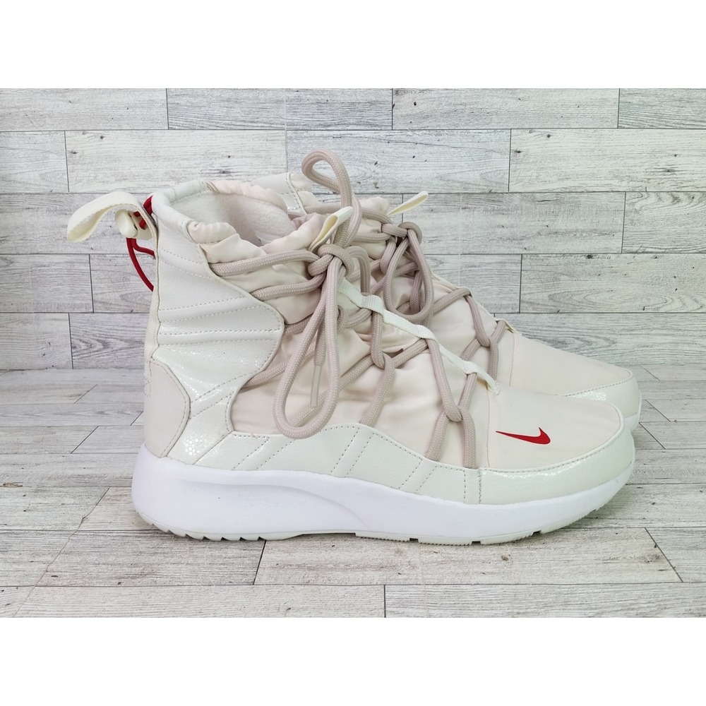 Women's Nike Tanjun High Rise Winter Boots Sail White Snow Boots AO0355-003 Sz 9